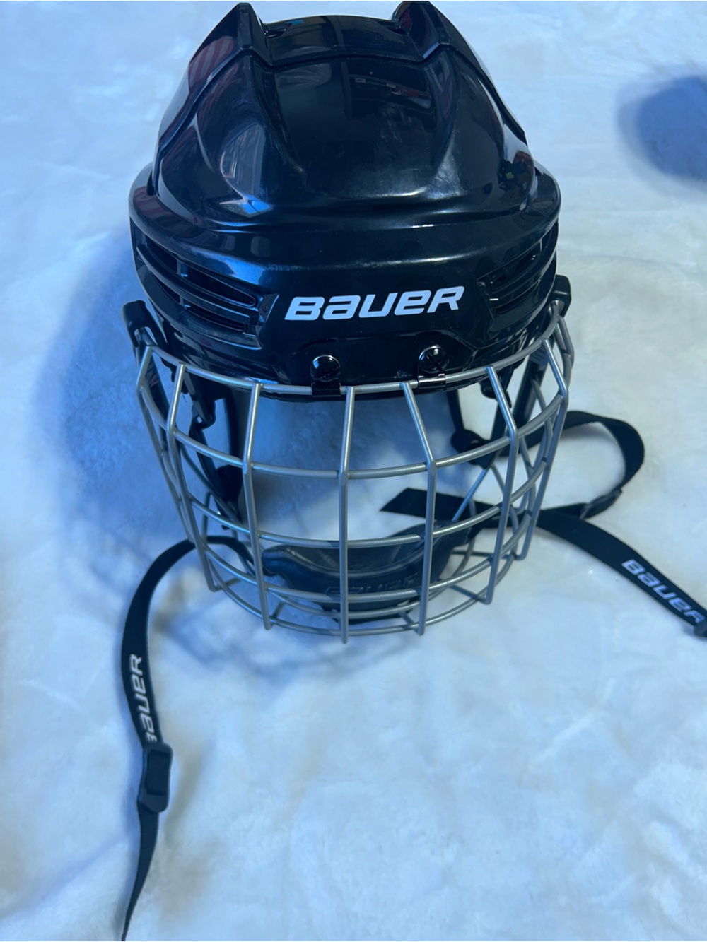 Bauer Black Hockey Helmet with Cage
